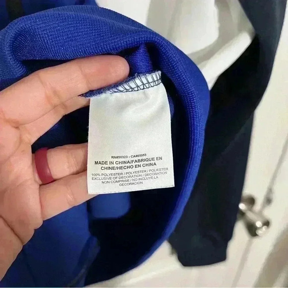 NIKE Men Track Jacket Blue Black and White | size XL - Picture 5 of 7